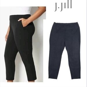 J. Jill Wearever Collection Smooth Faux Suede Ankle Leggings/Pants Sz Large